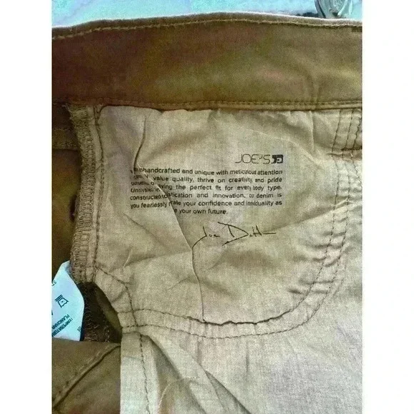 Joe's Jeans The Charlie Ankle Coated Maple Brown Size 32 - Picture 8 of 9
